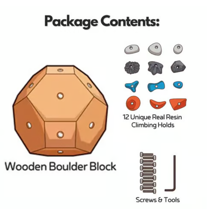 🧗‍♀️Χειροποίητο μπλοκ από ογκόλιθους - Χτίστε δύναμη και ακρίβεια